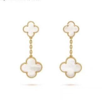 Boucles d’oreilles Van Cleef & Arpels Vintage Alhambra