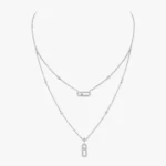 Collier 2 rangs pavé Move Uno