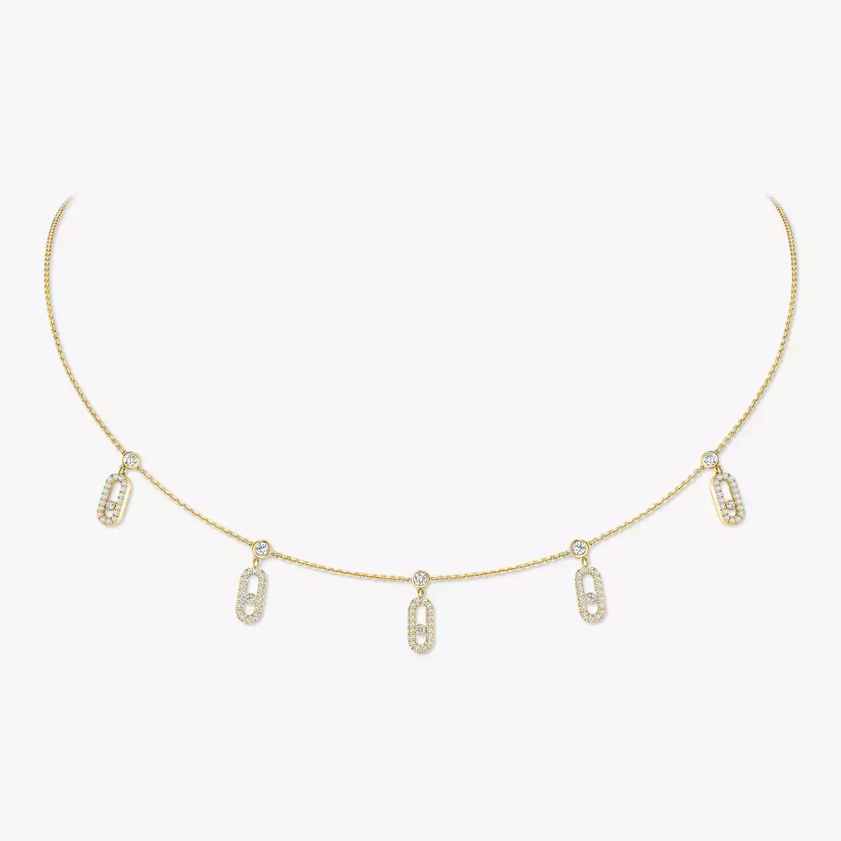 Collier choker pampille pavé Move Uno