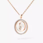 Collier nacre blanche Lucky Move PM