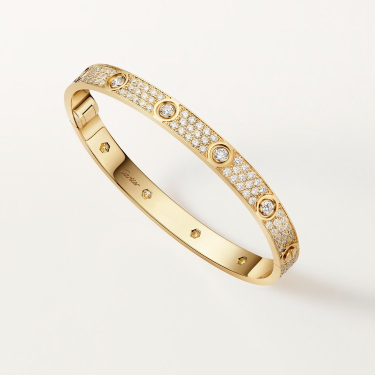 #LOVE# bracelet, classic model, paved, 10 diamonds