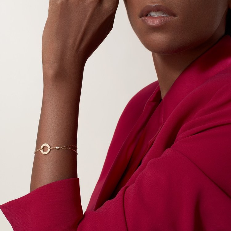 #LOVE# bracelet, on chain, 2 diamonds #LOVE# bracelet, on chain, 2 diamonds