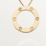 #LOVE# pendant, 3 diamonds