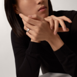 #LOVE# ring, classic model, 3 diamonds