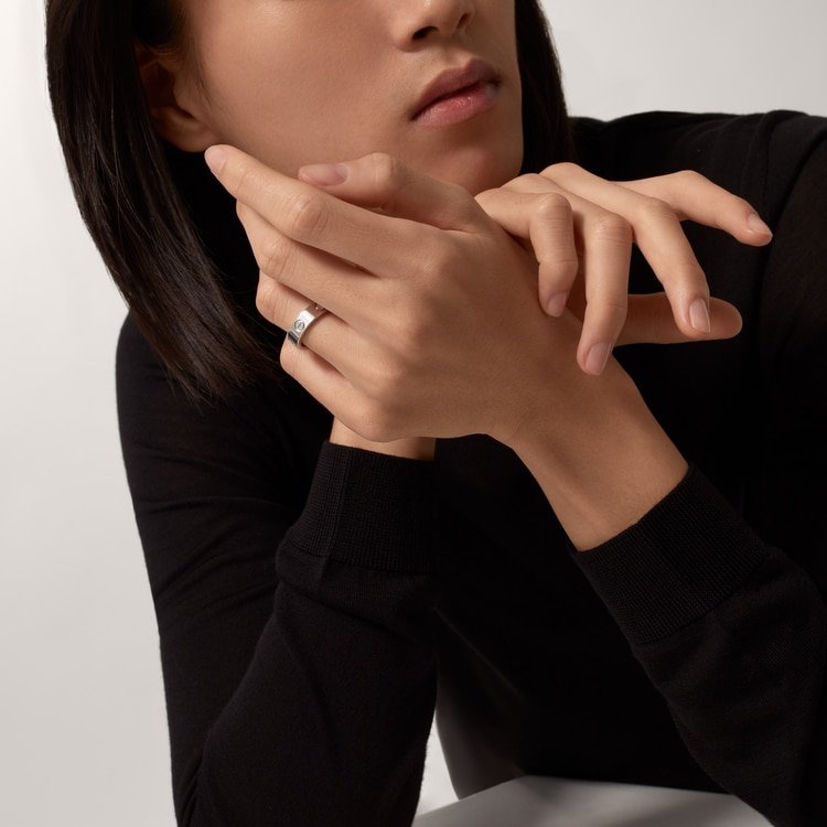 #LOVE# ring, classic model, 3 diamonds #LOVE# ring, classic model, 3 diamonds