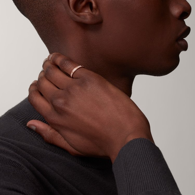 #LOVE# ring, mini model, paved #LOVE# ring, mini model, paved