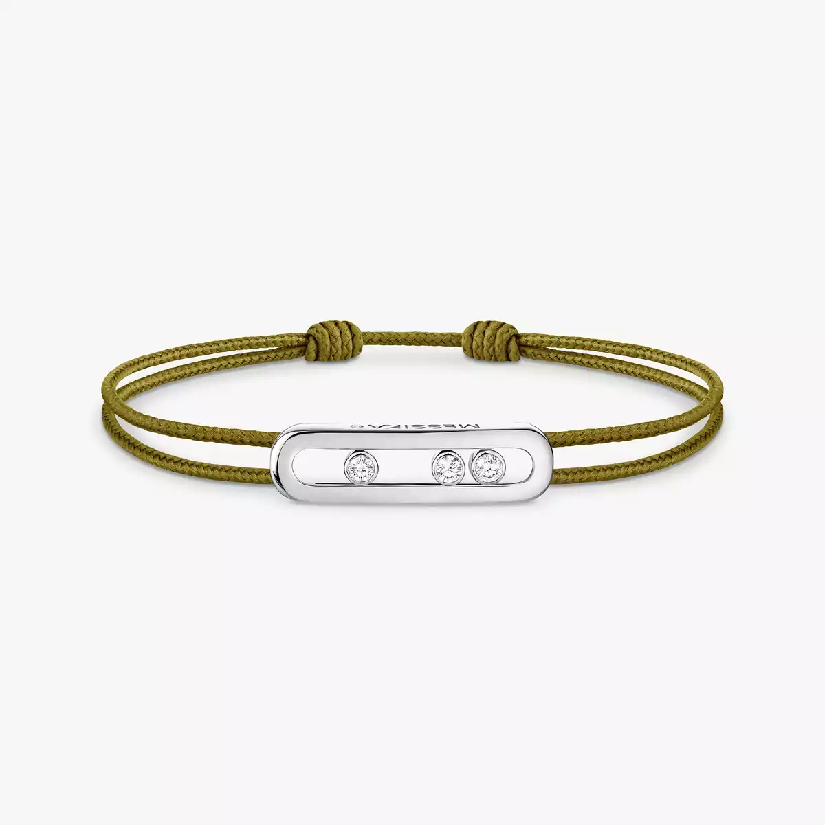 Messika Care(s) khaki cord bracelet Messika Care(s) khaki cord bracelet