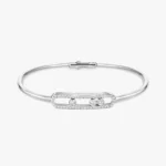 Move pavé thin bracelet