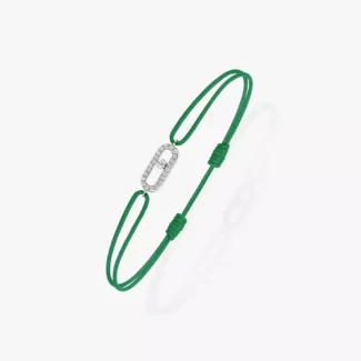 Move Uno green cord bracelet