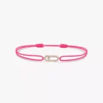 Move Uno pink cord bracelet
