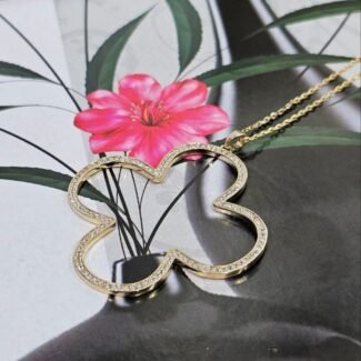 Van Cleef CLOVER BIG PENDANT LONG NECKLACE