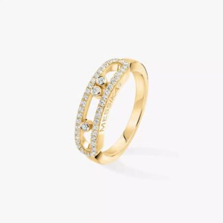 [Amore Jewelry] Baby Move Gold Diamond Pave_ Ring