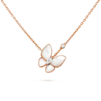 [Amore Jewelry]BUTTERFLY MOP DIAMOND NECKLACE