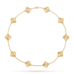 [Amore Jewelry]CLOVER 10 MOTIFS LASER NECKLACE