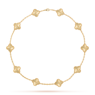 [Amore Jewelry]CLOVER 10 MOTIFS LASER NECKLACE