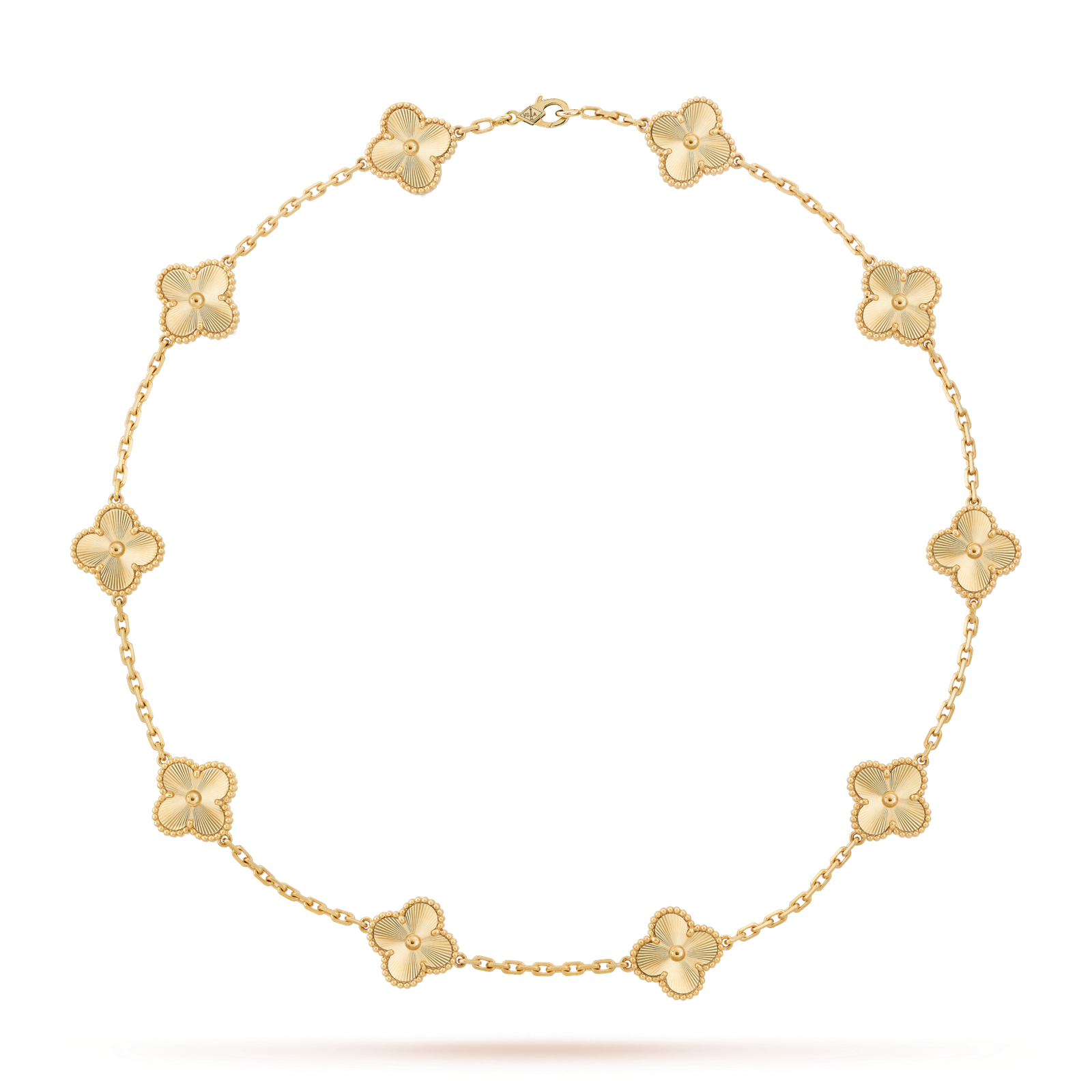 [Amore Jewelry]CLOVER 10 MOTIFS LASER NECKLACE