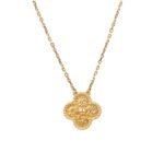 [Amore Jewelry]CLOVER 15MM BRONZING NECKLACE