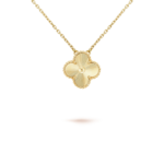 [Amore Jewelry]CLOVER 15MM LASER NECKLACE