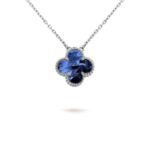 [Amore Jewelry]CLOVER 15MM PIETERSITE NECKLACE SILVER