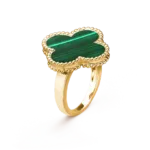 [Amore Jewelry]CLOVER MALACHITE RING