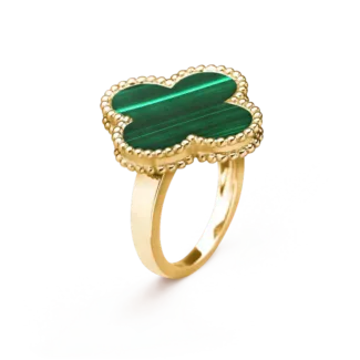 [Amore Jewelry]CLOVER MALACHITE RING