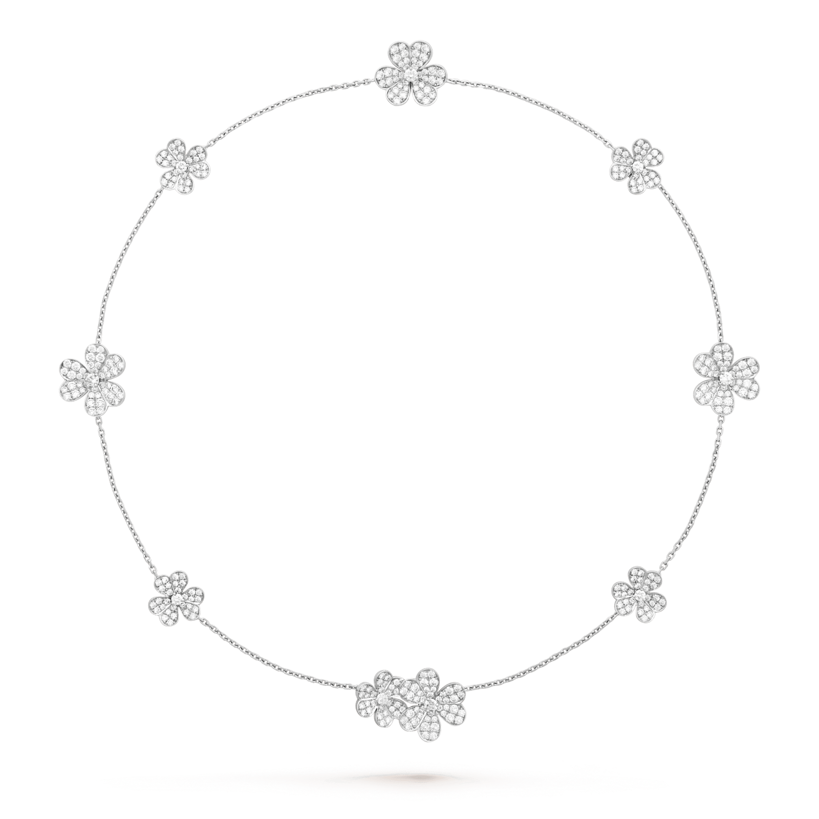 [Amore Jewelry]FRIVOLE SILVER 9 FLOWERS NECKLACE