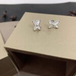 [Amore Jewelry]JEUX DE WHITE MOP SILVER DIAMOND EARRINGS