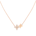 [Amore Jewelry]STAR BLOSSOM NECKLACE PINK GOLD DIAMONDS