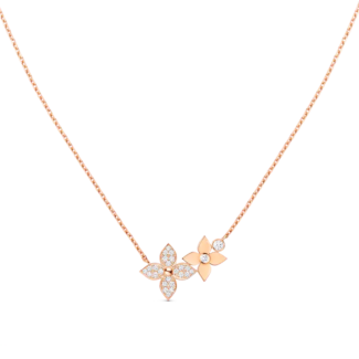 [Amore Jewelry]STAR BLOSSOM NECKLACE PINK GOLD DIAMONDS