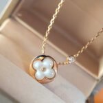 [Amore Jewelry]SUN MOP GOLD 1 DIAMOND NECKLACE