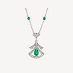 [Lumi Jewels]DREAM NECKLACE MALACHITE DIAMOND SILVER