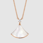 [Lumi Jewels]DREAM NECKLACE WHITE MOP PINK GOLD 1 DIAMOND