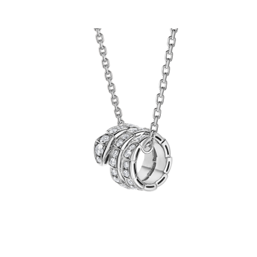 [Lumi Jewels]SERPENTI NECKLACE DOUBLE RING DIAMOND