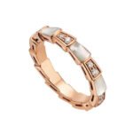 [Lumi Jewels]SERPENTI RING PINK GOLD DIAMOND MOP 3MM
