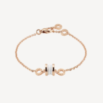 [Lumi Jewels]ZERO 1 SOFT PINK GOLD AND WHITE CERAMIC BRACELET