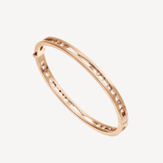 [Lumi Jewels]ZERO 1 SPIRAL LOGO PINK GOLD BRACELET