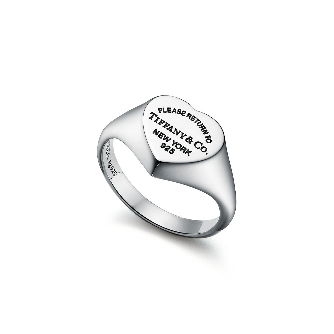 Return to Tiffany® Heart Signet Ring in Silver, Small Return to Tiffany® Heart Signet Ring in Silver, Small