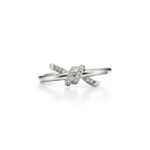 Tiffany Knot Ring in White Gold with Diamonds