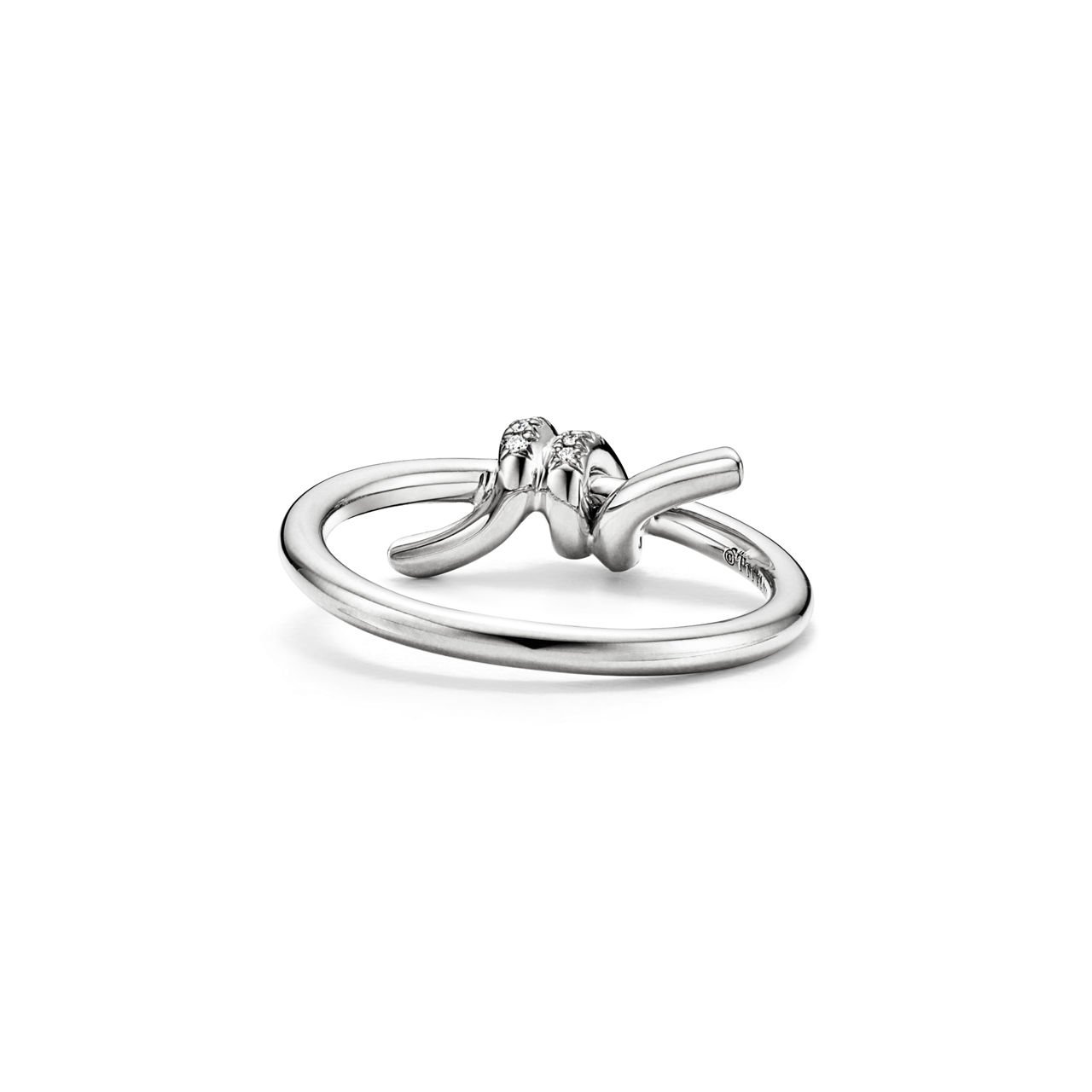 Tiffany Knot Ring in White Gold with Diamonds Tiffany Knot Ring in White Gold with Diamonds