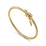 Tiffany Knot Wire Bangle in Yellow Gold