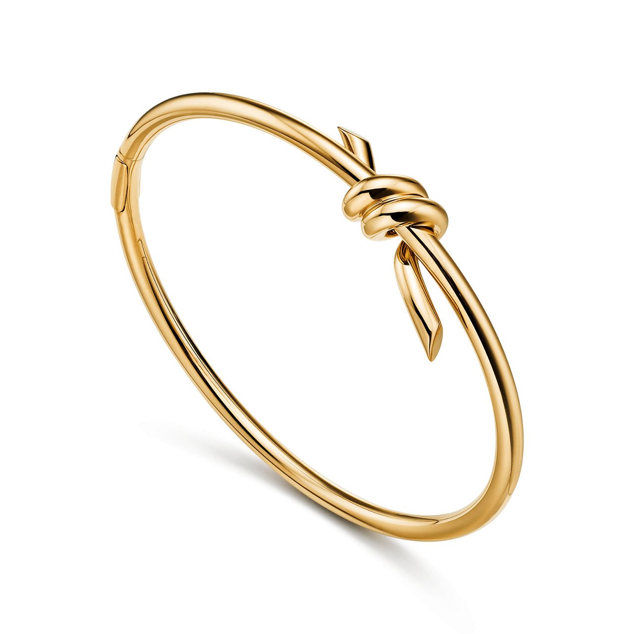Tiffany Knot Wire Bangle in Yellow Gold
