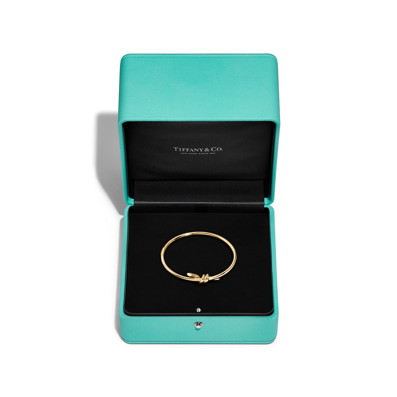 Tiffany Knot Wire Bangle in Yellow Gold