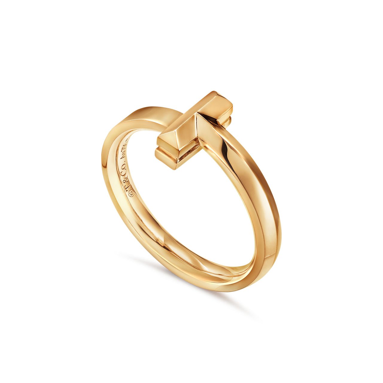 Tiffany T T1 Ring in Yellow Gold